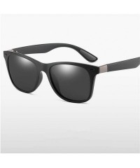 Square Polarized Sunglasses Men Women Driving Square Frame Sun Glasses Male Goggle - C3 - C0194OEZI6I $24.42