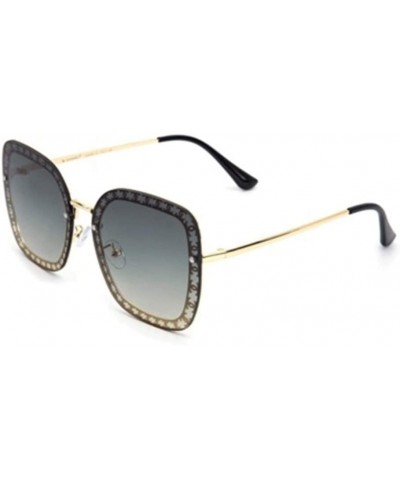 Sport Sunglasses Men and Women Fashion Metal Sunglasses Big Frame Wild Glasses - 2 - CN1906CRMHD $39.56