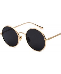 Oval Fashion Tinted Color Lens Round Sunglasses Women Retro Punk Metal Frame Eye Vintage Tiny Men Sun Glasses - 2 - C4198A5EU...