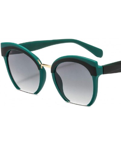 Cat Eye Fashion Cat Eye Sunglasses Women Retro Transparent Frame Brand - A - CB18RLWUQNT $16.66
