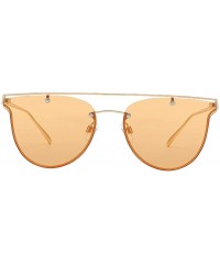 Goggle Women Men Classic Oversized Metal Frame Square Aviator Sunglasses - Ko-017 - C418QX4CQUO $17.79