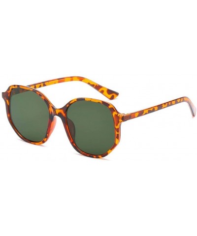 Square Retro Fashion Sunglasses Maverick foursquare Frame Sunglasses Wild Woman Casual Fashion Sunglasses (Color D) - C6199N6...