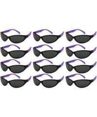 Sport 12 Pack 80's Style Neon Party Sunglasses Adult/Kid Size with CPSIA certified-Lead(Pb) Content Free - CC12MXBCWYM $8.89