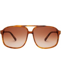 Sport Classic Aviator Sports Car Inspired Sunglasses - Driver Glasses For Men/Women - Rootbeer2 - C218E4344X6 $23.10