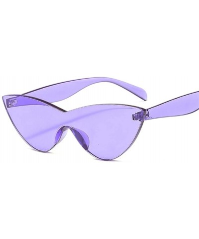 Cat Eye Women Vintage Cat Eye Sunglasses Lovely Sun Glasses For Ladies Cute Sexy Cool Retro Uv400 - Transparent - CR198U3HDY3...