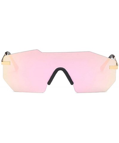 Rimless Fashion Rimless Sunglasses for Women Men Casual UV Protective Glasses Women Men Irregular Eyewear - CT18NCQCXO3 $28.23