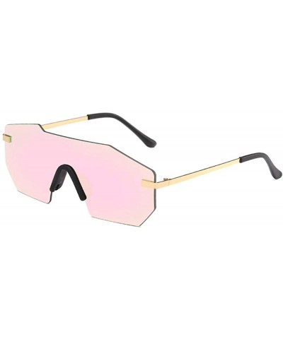 Rimless Fashion Rimless Sunglasses for Women Men Casual UV Protective Glasses Women Men Irregular Eyewear - CT18NCQCXO3 $17.83