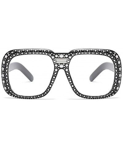 Oval Women Sunglasses Retro Black Drive Holiday Oval Non-Polarized UV400 - White - C318R6X5ZXC $7.56