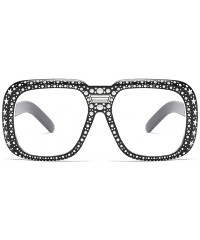 Oval Women Sunglasses Retro Black Drive Holiday Oval Non-Polarized UV400 - White - C318R6X5ZXC $7.56