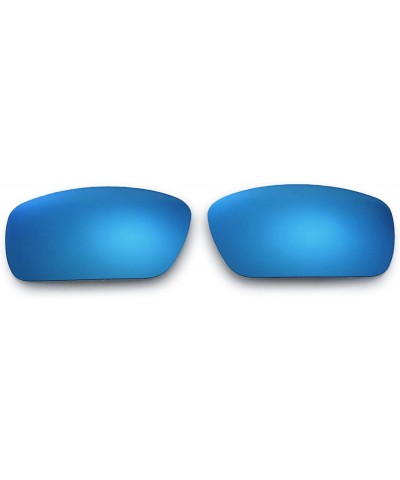 Shield Replacement Lenses Crankshaft Sunglasses - Multiple Options Available - Ice Blue Coated - Polarized - CV126NWWR83 $18.32