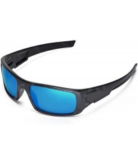 Shield Replacement Lenses Crankshaft Sunglasses - Multiple Options Available - Ice Blue Coated - Polarized - CV126NWWR83 $18.32