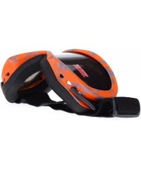 Goggle Ski Snowboard Goggles Anti Fog Shatter Proof Gray Lens Camo Print - Orange - C011GOVSCHJ $18.61