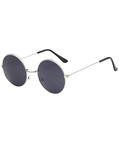 Square Women Vintage Glasses Unisex Fashion Circle Frame Sunglasses Eyewear - A - CP18Q69Q5AU $16.95
