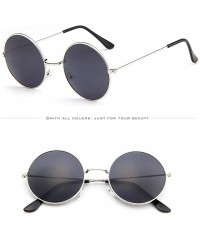 Square Women Vintage Glasses Unisex Fashion Circle Frame Sunglasses Eyewear - A - CP18Q69Q5AU $7.66