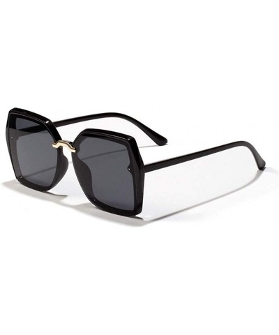 Oversized Square Oversize Sunglasses for Women Gradient Shades Polygon Eyewear UV400 - Green - C61906D2SY9 $11.72