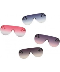 Aviator Women Rimless Aviator Oversized Fashion Sunglasses - Pink - C518I9TNX08 $8.45