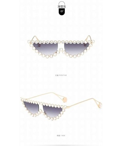 Sport New New Fashion New Diamond Sunglasses Metal Full Diamond Sunglasses Female Sunglasses - C618SL8785R $50.58
