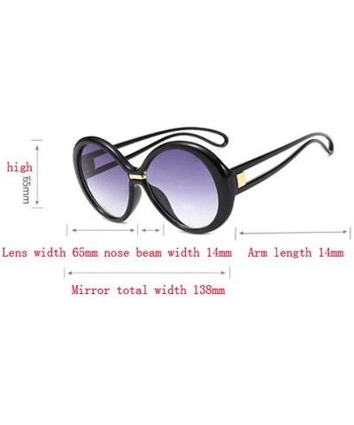 Round Fashion small round frame sunglasses - women's men's two-tone sunglasses - G - CI18RT8SRG5 $33.32