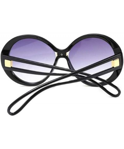 Round Fashion small round frame sunglasses - women's men's two-tone sunglasses - G - CI18RT8SRG5 $33.32