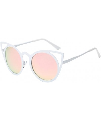 Rectangular 2017 Woman Sunglasses Eyeglasses - Pink - CZ182Z4UXEQ $16.39
