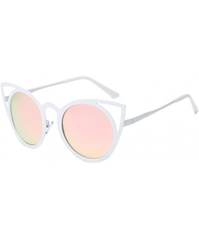 Rectangular 2017 Woman Sunglasses Eyeglasses - Pink - CZ182Z4UXEQ $7.31