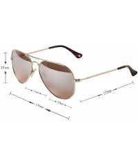 Aviator Designer Classic Aviator Metal Frame Polarized Sunglasses Men Women Sun Glasses Lightweight 3025 - CC18DZU8YYQ $18.72