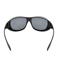 Oversized Oversize Polarized Bifocal Regular Sunglasses to Wear Over Fitover Sunreaders - Grey - CK18CO7IEY4 $14.19