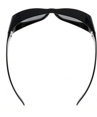 Oversized Oversize Polarized Bifocal Regular Sunglasses to Wear Over Fitover Sunreaders - Grey - CK18CO7IEY4 $14.19
