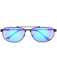 Wayfarer Memory Bifocal Sunglasses Flexible SUNSHINE READERS For Men And Women - Green-mirror - CM18N9QY3YU $13.09