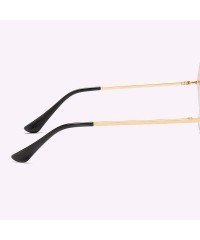 Oversized Women Luxury Rimless Sunglasses - Summer Oversized Vintage Shades Sun Glasses - A4 - CL196D88G9T $12.88