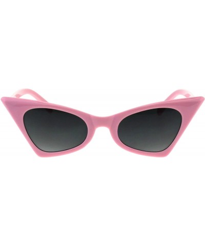 Rectangular Womens Retro Fashion Sunglasses Rectangular Cateye Frame UV 400 - Pink - C118GLX5HN9 $17.97