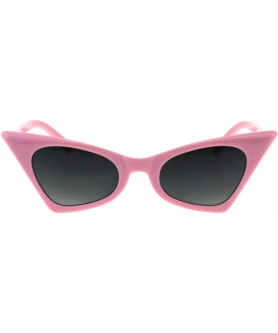 Rectangular Womens Retro Fashion Sunglasses Rectangular Cateye Frame UV 400 - Pink - C118GLX5HN9 $11.50