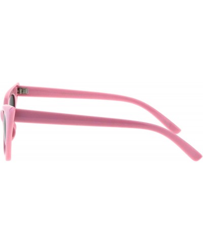 Rectangular Womens Retro Fashion Sunglasses Rectangular Cateye Frame UV 400 - Pink - C118GLX5HN9 $11.50