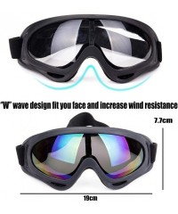 Goggle Snowboard Protection Windproof Motorcycle - Transparent+Tawny - CI18KQ0TZ0Q $9.29