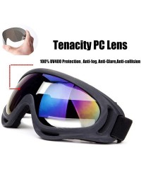 Goggle Snowboard Protection Windproof Motorcycle - Transparent+Tawny - CI18KQ0TZ0Q $9.29