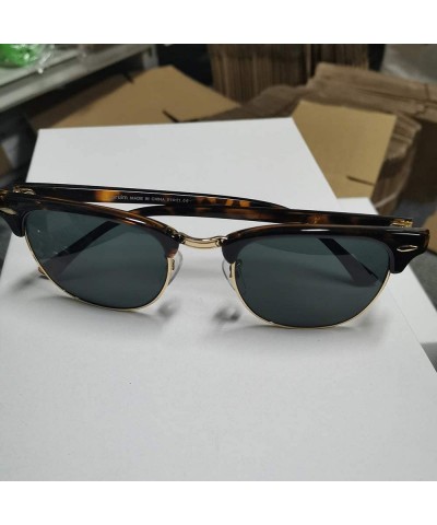 Square sunglasses for women men TR90 frame TAC and crystal glass lens sun glasses - Leopard Frame/Grey Lens - C2194R6A4HD $16.84