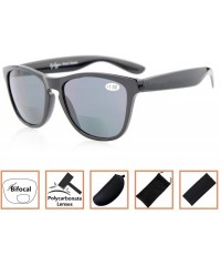 Round Womens Stylish Look Quality Key-Hole Style Bifocal Sunglassess - Black - CU180RIOAIO $9.19