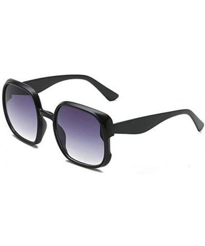 Semi-rimless Men Women Fashion Glasses Irregular Shape Sunglasses Trendy Vintage Retro Style Sun Glasses Eyewear - E - CI196I...