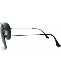 Aviator Polarized Sunglasses Unique Arched Top Aviators Thin Lite Metal Frame - Gunmetal - CQ186I48ZQ9 $12.20