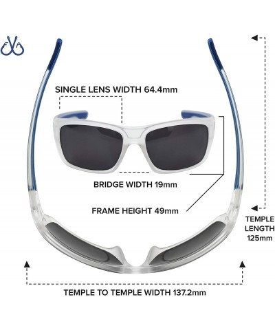 Sport Mystic Polarized Sport Fishing Sunglasses for Men and Women - Multiple Colors - Matte Clear - CV18R5H9T60 $38.72