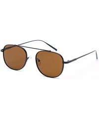 Aviator 2019 new sunglasses ladies retro trend sunglasses metal frame sunglasses - E - CB18S9LRQMH $46.35