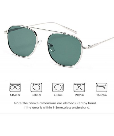 Aviator 2019 new sunglasses ladies retro trend sunglasses metal frame sunglasses - E - CB18S9LRQMH $46.35