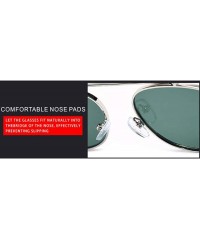 Aviator 2019 new sunglasses ladies retro trend sunglasses metal frame sunglasses - E - CB18S9LRQMH $46.35