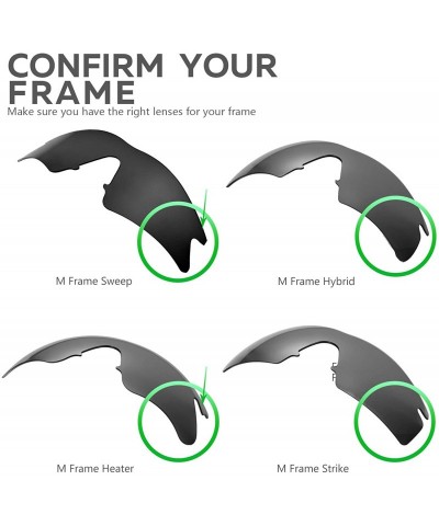 Shield Replacement Lenses + Rubber for Oakley M Frame Heater - 34 Options Available - CK1265HAKQB $41.16