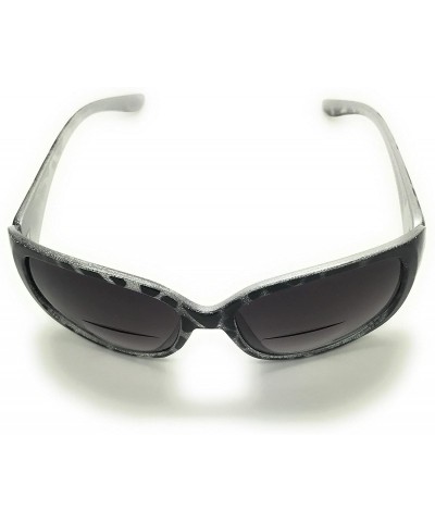 Rectangular Sun Readers Classic Jackie O Bifocal Sunglasses for Women - Silver - CP187Q6UZYQ $16.68
