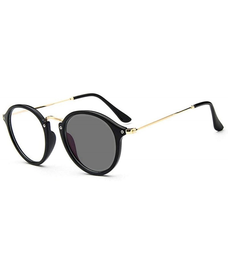 Oval Nearsighted Myopia Glasses Photochromic Sunglasses Men's Vintage Oval Optical Glasses UV protection - CX18ZLMQD4Z $15.18