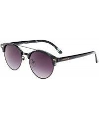 Rimless Classic Clubround Aviator Sunglasses Lightweight Semi Rimless Shades for Unisex P2116 - CV17Z782XRR $12.20