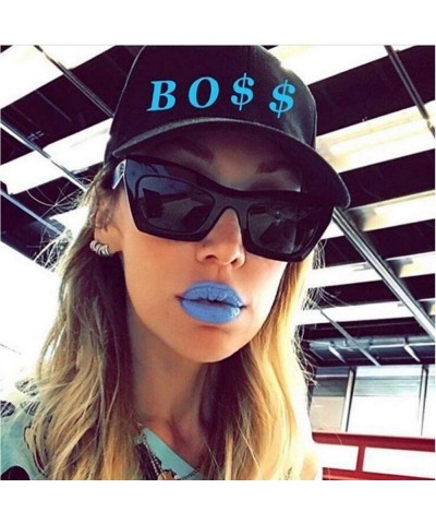 Aviator 2019 New Square Sunglasses Women Italy Luxury Brand Designer Women BrightBlack - Leopard - CL18XNH6DU5 $9.14