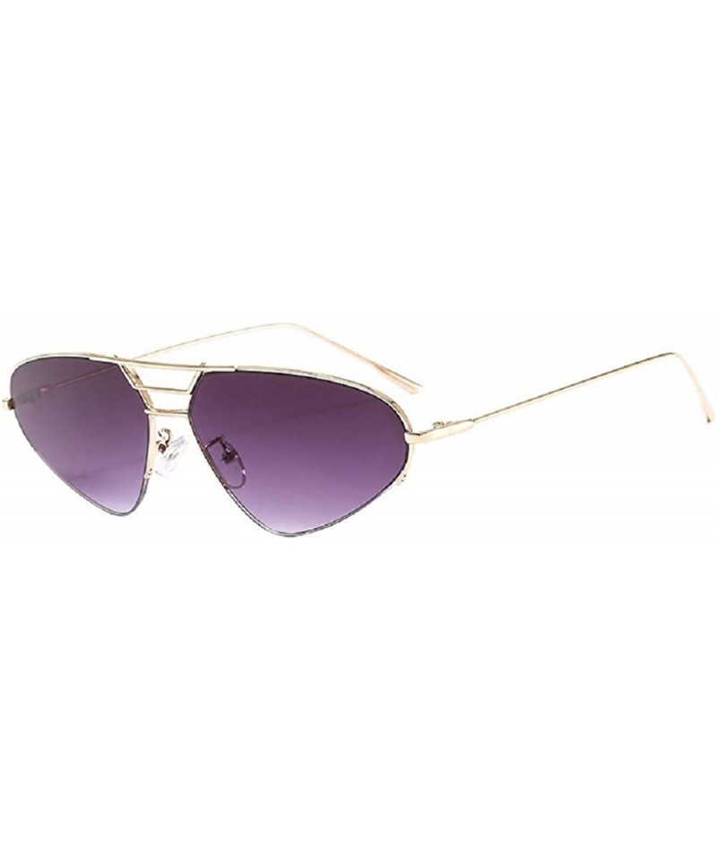 Cat Eye Sunglasses Gradient Glasses Vintage Eyewear - CJ197S66C7X $19.68