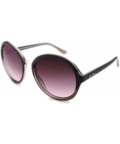 Aviator Polarized Sunglasses Protection Oversized - Round Purple1 - CS18CWIYW7L $47.46